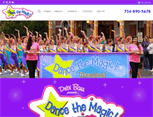 Tablet Screenshot of dancethemagic.com